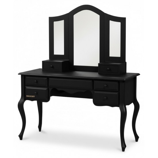 Masifart Lelia 5 Çekmeceli Lükens Makyaj Masası 