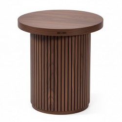 Masifart Marcella Kayın Çizgili Yan Sehpa 