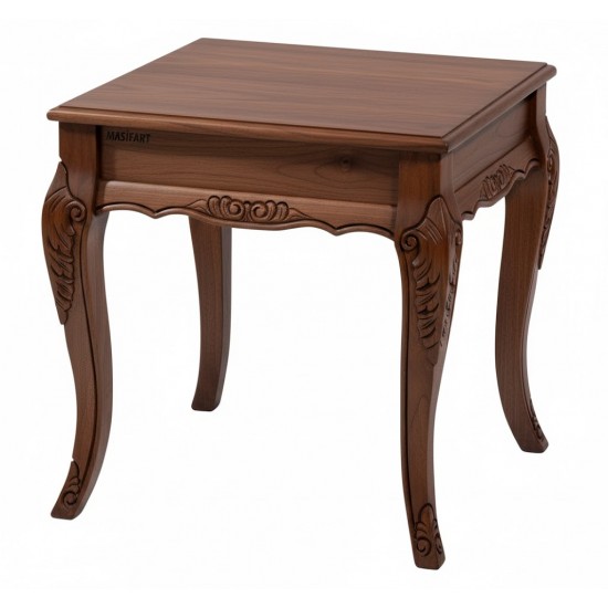 Masifart Varro Nil Rustik Oymalı Yan Sehpa 