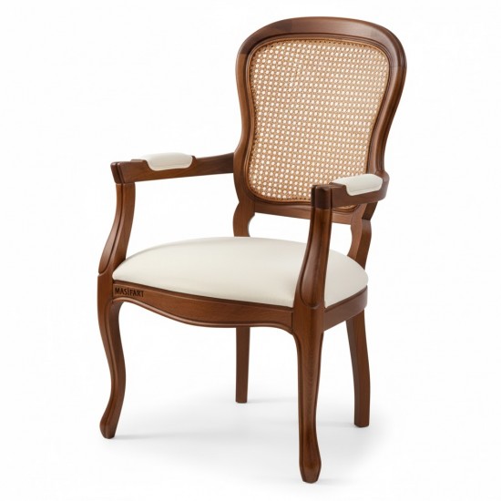 Masifart Renata Hasırlı Klasik Berjer 