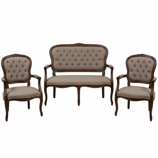 Masifart Virl Etek Oymalı Çay Takımı 