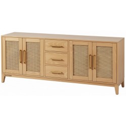 Masifart Iupiter Hasırlı Çekmeceli Konik Konsol 