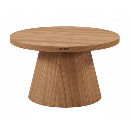 Masifart Prophe Ceviz Fıçı Orta Sehpa 