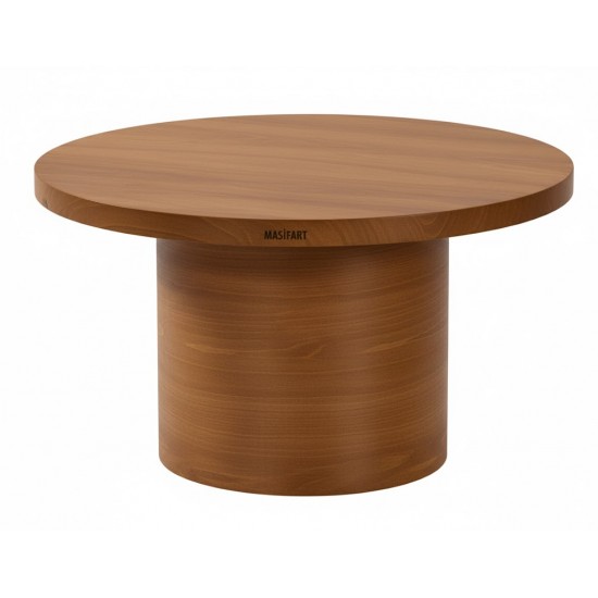 Masifart Fricare Kayın Silindir Orta Sehpa 