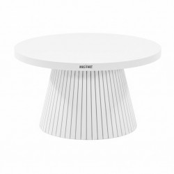 Masifart Wells Kayın Fıçı Çizgili Orta Sehpa 