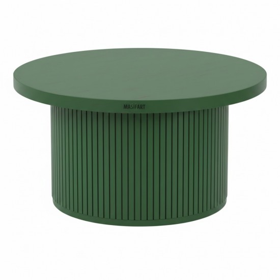 Masifart Lota Kayın Çizgili Orta Sehpa 