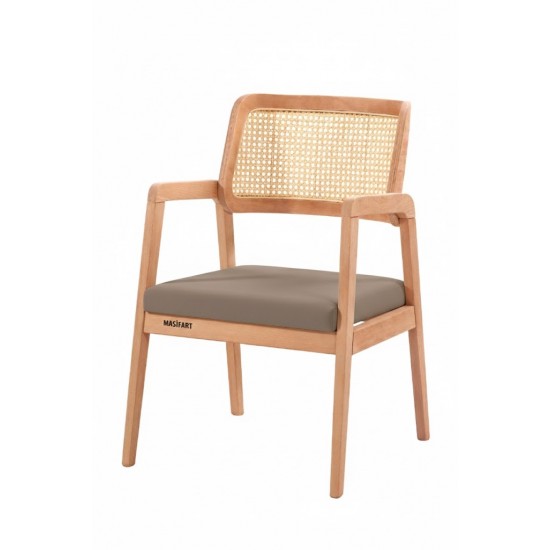 Masifart Orlanda Hasırlı Bella Sandalye 