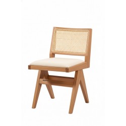 Masifart Gilliana Hasırlı Kolsuz Luna Sandalye 