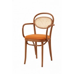 Masifart Klaudi Hasırlı Kollu Döşemeli Güneş Sandalye 