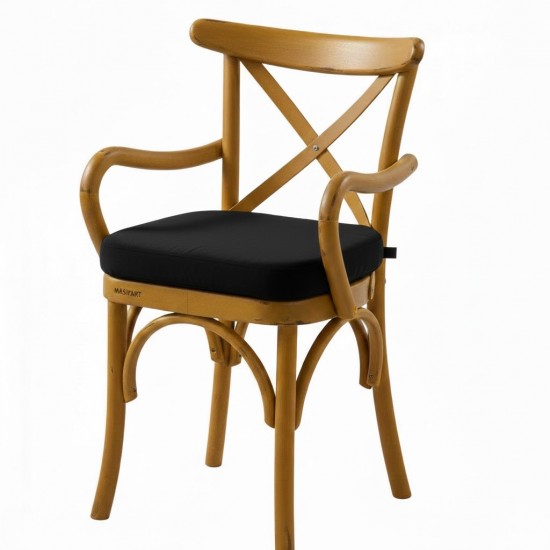 Masifart Titulus Tonet Çapraz Döşemeli Kollu Sandalye 