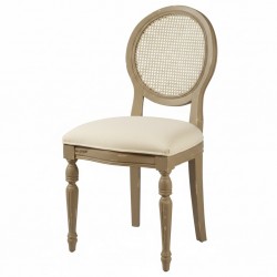 Masifart Allidah Hasırlı Yuvarlak Sandalye 