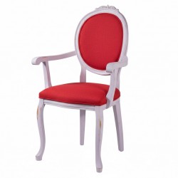 Masifart Florenti Madalyon Oymalı Kollu Sandalye 