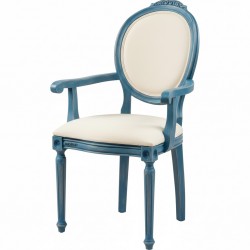 Masifart Acuzio Tornalı Oymalı Kollu Sandalye 