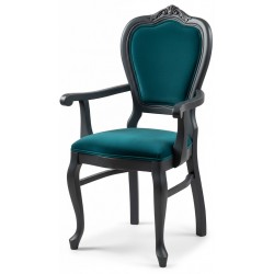 Masifart Venecia Klasik Oymalı Kollu Sandalye 