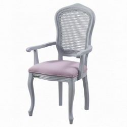 Masifart Florenc Hasırlı İtalyan Kollu Sandalye 