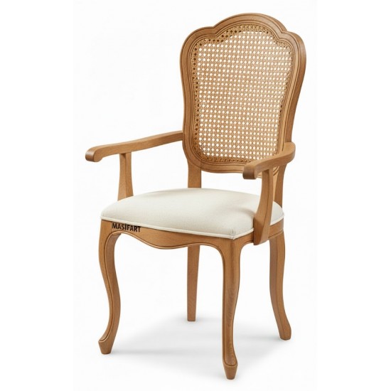 Masifart Lamar Hasırlı Florya Kollu Sandalye 