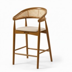 Masifart Gratus Hasırlı Gazel Bar Sandalyesi 