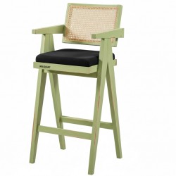 Masifart Lupus Hasırlı Luna Bar Sandalyesi 