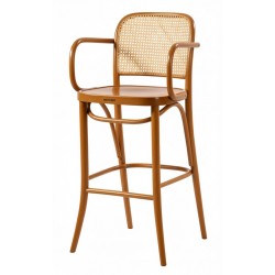 Masifart Valentin Hasırlı Petek Kollu Bar Sandalyesi 