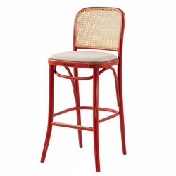 Masifart Achime Hasırlı Petek Döşemeli Bar Sandalyesi 