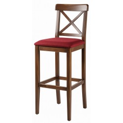 Masifart Frater Çapraz Döşemeli Bar Sandalyesi 