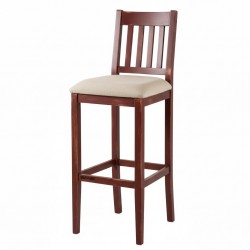 Masifart Europa Çıtalı Döşemeli Bar Sandalyesi 