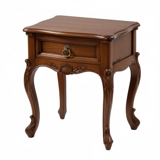 Masifart Octav Tek Çekmeceli Kristal Komodin 