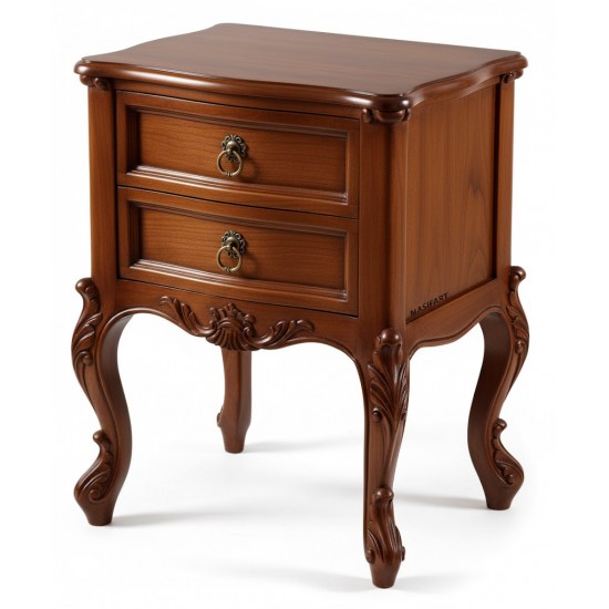 Masifart Pirmin Çift Çekmeceli Kristal Komodin 