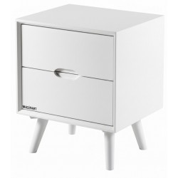 Masifart Odina Retro Çift Çekmeceli Komodin 