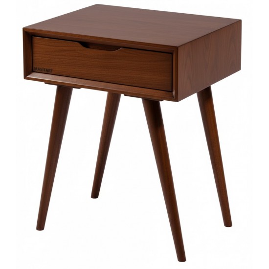 Masifart Placid Retro Tek Çekmeceli Komodin 