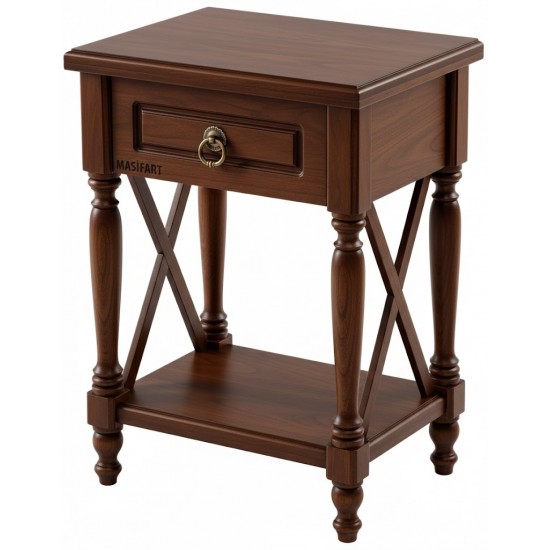 Masifart Agnus Çarpı Tornalı Komodin 