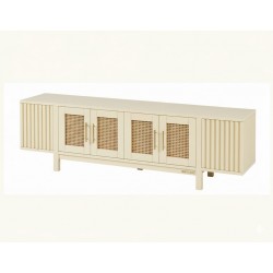 Masifart Sitian Hasırlı 200 Lük Zenit Tv Ünitesi Cilasız Ham