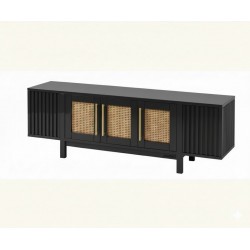 Masifart Anathema Hasırlı 180 Lik Zenit Tv Ünitesi Cilasız Ham