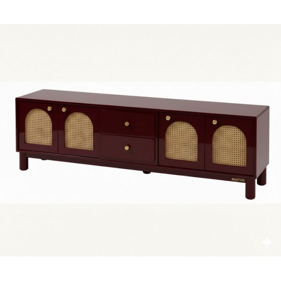 Masifart Ater Hasırlı 200 Lük Mostar Tv Ünitesi Cilasız Ham