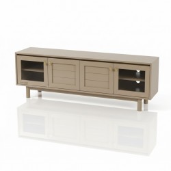 Masifart Çita 180 Lik Abelya Kayın Açık Tv Ünitesi Cilasız Ham