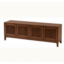 Masifart Ceviz 180 Lik Çıtalı Konik Tv Ünitesi Cilasız Ham