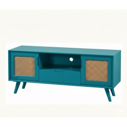 Masifart Sternum Hasırlı 140 Lık Retro Tv Ünitesi Cilasız Ham