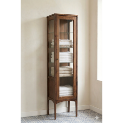 Masifart Camlı Banyo Boy Dolabı