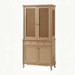 Masifart Mint Hasırlı Lükens Vitrin 