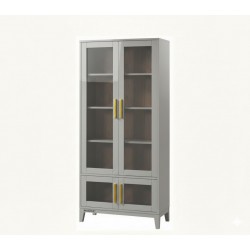 Masifart Asal Çekmeceli Camlı Kitaplık 