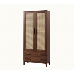 Masifart Amarens Hasırlı Konik Çekmeceli Kitaplık 