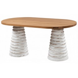 Masifart Seneca 200 Lük Class Konik Oval Yemek Masası 