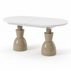 Masifart Asal 180 Lik Oval Oscar Açılır Yemek Masası 