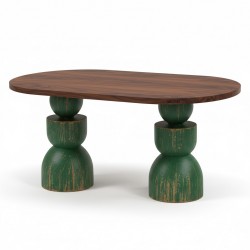 Masifart Bethany 200 Lük Kupa Oval Yemek Masası 