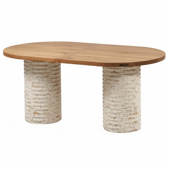 Masifart Bonus 200 Lük Suyolu Oval Yemek Masası 