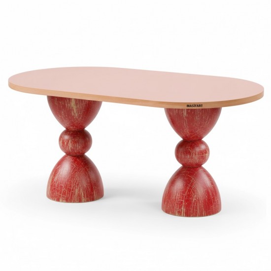 Masifart Pluvia 200 Lük Damla Oval Yemek Masası 