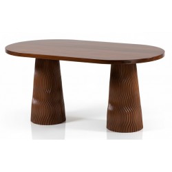 Masifart Tylon 160 Lık Zikzak Oval Yemek Masası 