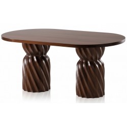 Masifart Cinara 160 Lık Burgu Oval Yemek Masası 