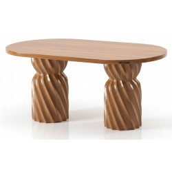 Masifart Cinara 180 Lik Burgu Oval Yemek Masası 