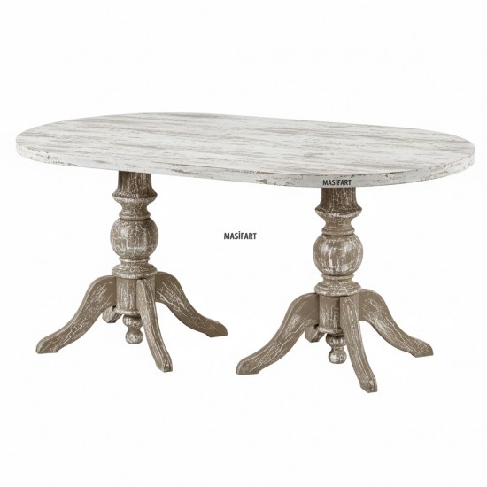 Masifart Albani 200 Lük Baba Oval Yemek Masası 